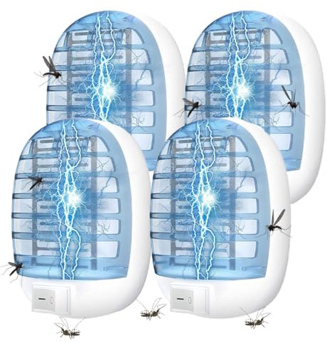 WUGEIN Mückenabwehr Outdoor,LED 2 IN 1 Mückenlampe mit UV, 360° Mückenschutz Insektenfänger Insektenfalle,für Küche, Schlafzimmer, Campingund Andere Innen