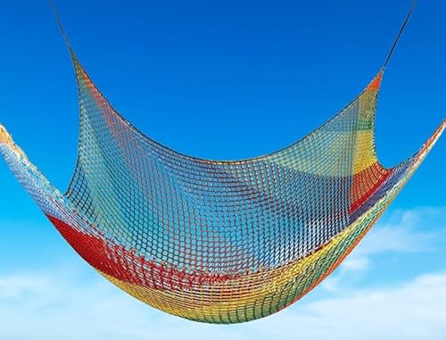 JITEM Kletternetz für Kinder im Freien, Doppellagiges Seilnetz, Robustes Fallschutz-Sicherheitsnetz, Kletter-Frachtnetz für Spielplatz, Kindergarten, Baumhaus(Size:1x3m)
