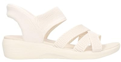 Skechers Mujer Arya Cooling Off Slip-In ENTRENADOR, Off White Knit, 39 EU