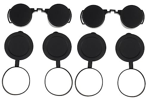 MERRYHAPY 2sets Binocular Lens Cap Protective Cover for Binoculars Telescope Accessories Objective Lens Replacement Scratch Proof Easy Fit 3pcs*2