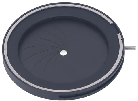 Rankomu 2,44 mm verstellbare Irisblende, Aluminiumlegierung, leichte Iris-Membran, mechanisch für Fotografie, Kameramikroskop
