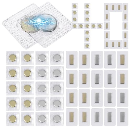 Cierre de Botones Magneticos 40 Piezas Cierre Magnético Botones Magneticos para Ropa Invisible PVC Costura Adecuado para Prendas de Vestir Bolsos Bolsas Carteras Regalos y Manualidades Accesorios
