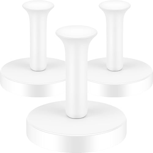 Neosmuk Magnetischer Kleiderhaken,77kg starke, Extra Schwere Magnet-Haken, Magnetischer Kranzaufhänger/-Halter für Metalldtüren, Handtasche, Handtuch, Strumpf, Kreuzfahrtkajüte, Weiß, 3er-Pack