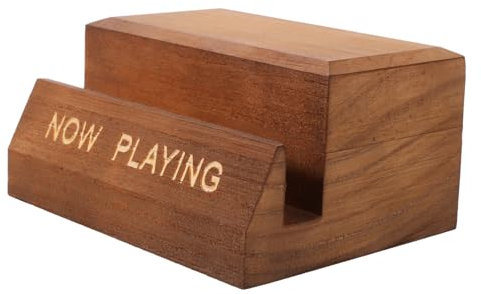 Abaodam Portadischi in Vinile Per Dischi Organizer Da Scrivania in Legno Espositore Per Cd e Riviste Portariviste Per Casa e Ufficio Portafile Da Tavolo