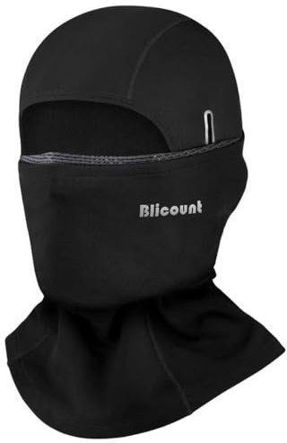 Blicount Sturmhaube Winter Balaclava Herren Damen Winddicht Warm Sturmmaske Atmungsaktiv Gesichtshaube Sturmhaube für Motorrad, Fahrrad, Skifahren, Outdoorsports