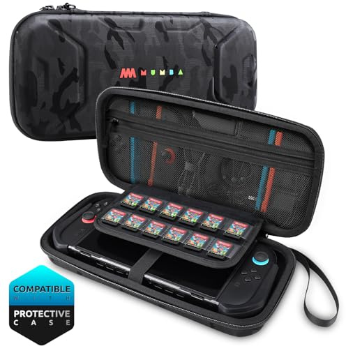mumba Carrying Case for Nintendo Switch 2 2025, [Plus Version] Portable Protective Travel Carry Handbag Pouch for Blade/Titan Case [Large Capacity]