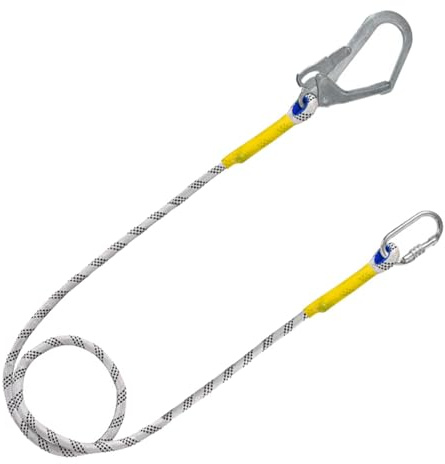 Harnais de Sécurité, Ceinture Sécurité Crochet élastique, Cordon Sécurité Longe, Outil de Protection, Ceinture Travail pour Adultes avec Connecteur à Crochet pour Travaux Construction, Hameçon Simple