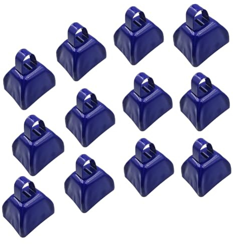 Flaroey 10er-Pack Kuhglocken Aus Metall mit, Geräuschmacher für Sportveranstaltungen, Jubel, Hochzeiten, Baseball, Fußballspiele, Partys