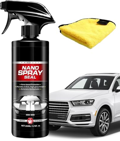 Byuexhp Nanospray | 200 Millilitri Hydrofober Nano Gloss | Rinnovo Spray Rivestimento Con Panno | Per Il Trattamento Di Automobili, Verniciatura, Interno ed Esterno
