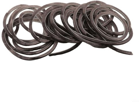 Burlete para puerta corredera y marco de 10 m, el cepillo de sellado peludo proporciona barrera contra el polvo, el viento y el ruido para protección de la puerta (5 mm x 10 mm)