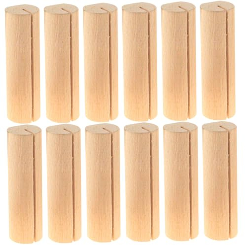 Healifty Lot de 20 Porte-Numéros de Table en Bois Porte-Cartes de Bureau Compact Support Stable pour Présentoir Photos et Notes Accessoire Décoration Mariage et Événements Festifs