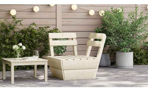 Holamys Canapé modulaire en palettes, élément d'angle, en bois d'épicéa imprégné, 60 x 60 cm, meubles d'extérieur, salon de jardin, meubles de terrasse