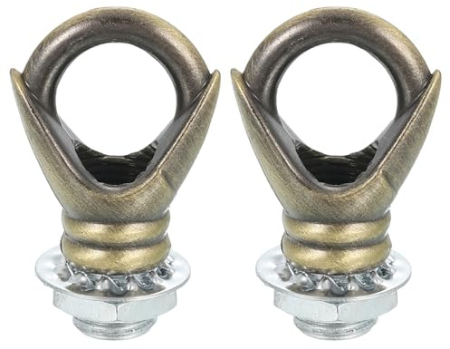 QUARKZMAN Dado Ad Anello Con Filettatura Femmina M10 Carico Massimo 22lb Forma Ad Anello Con Tubi Filettati Rondelle E Dadi Per Lampadario A Sospensione Bronzo Confezione Da 2
