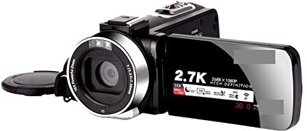 Fotocamera digitale, Videocamere digitali 2.7K Videocamera digitale portatile Zoom 16X con schermo LCD touch(No SD Card,Standard)