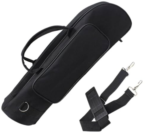 Veemoon Housse Étui Souple pour Trompette en Tissu Oxford, Petite Taille, Paquet à Instruments Compartiment Rembourré et Bandoulière, Paquet de Transport pour Jeunes Musiciens