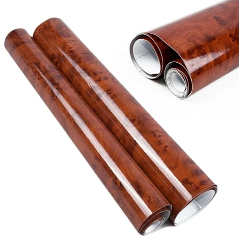 Revêtement de veines de bois pour voiture - Adhésif de 30 x 200 cm, film intérieur imperméable | Peau de décoration universelle auto-adhésive pour tableau de bord, console, panneau de porte, mise à
