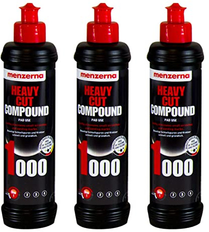 menzerna - Heavy Cut Compound 1000 - Lot de 3 pâtes à polir - 250 ml