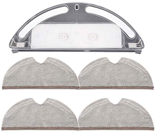 Depósito de agua con 4 trapeadores de cobertura completa para aspiradora Xiaomi Roborock S5 S50 S51 S55 S6