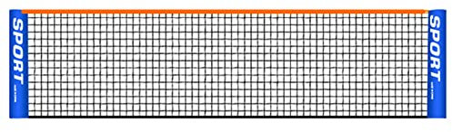 Rete da tennis portatile 4-6 m per bambini e adulti, rete da Badminton pieghevole, rete da pallavolo, per campo esterno, giardino, spiaggia, ecc (dimensioni 6,1 m)