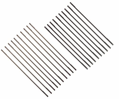 FOXBC 6-1/2-Inch Coping Saw Blades, 6-1/2-Inch Long Between Pins, 0.125-Inch x 020-Inch x 15 TPI (10-Pack), 18TPI (10-Pack)