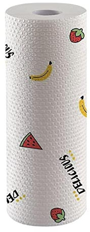 XXFFD Roll Of Reusable Lazy Rags Bamboo Towels Wet And Dry For Kitchen Dishcloths Hand Towel Rolls Organic Dishwashing Cloth (Color : Random)
