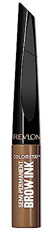 Revlon ColorStay Semi-Permanent Brow Ink, Penna/Liner Semipermanente Per Sopracciglia, Asciugatura Rapida, A Lunga Durata, Waterproof, 352 Soft Brown Ink - 0.09 ml