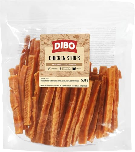 DIBO Chicken Strips 500g Beutel - der leckere Kau-Snack für Hunde