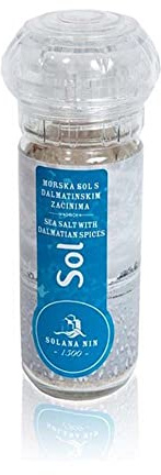 Solana Nin - Meersalz - mit dalmatinischen Kräutern - Salzmühle - 1 x 100g