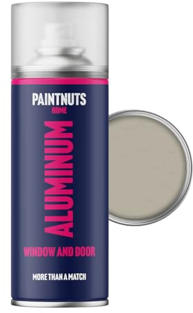 Paintnuts Aluminium Window & Door Paint - RAL-7032 - PEBBLE GREY Gloss 400ml Spray Can