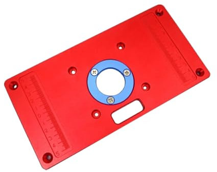 DSOUWEH Piastra da tavolo per router in alluminio robusta e durevole per la lavorazione del legno, realizzata per risparmiare fatica e fornire precisione realizzata in alluminio, tipo 1