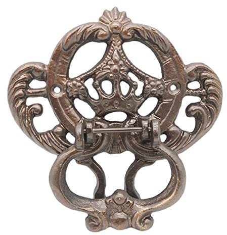 SANZHEN Türklingel aus Gusseisen, Türklopfer für die Wand im Freien, Torgriff aus Gusseisen für Haustür, Scheunentor, Garten, altes Haus und Hof, Kleiner Türklopfer aus Schmiedeeisen