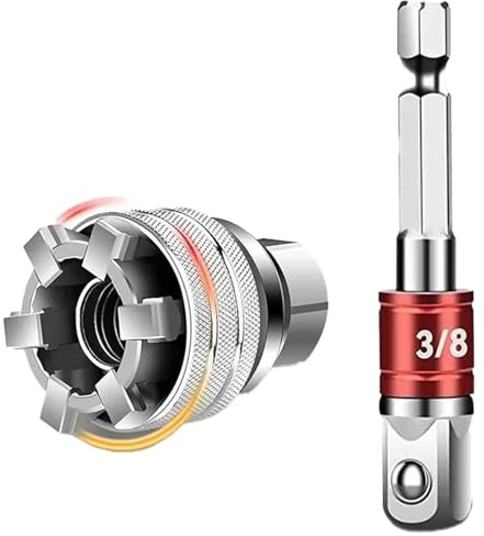 COGOALL Multi-function Universal Socket Wrench Tool, Universal Maintenance Tool, Universal Adjustable Socket Wrench, Socket Sleeve Tool for 3/8 Drive Ratchet Torque Wrench and Power Drill