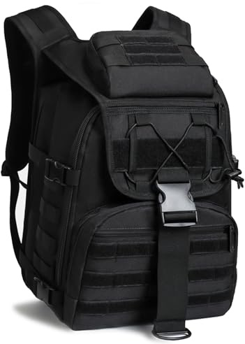 Favuit Taktischer Rucksack, 40L Militär Rucksack Trekkingrucksack Survival Rucksack Großer Wanderrucksack Outdoor Rucksäcke Travel Tactical Assault Backpack für Camping Trekking Wandern Reise Arbeit