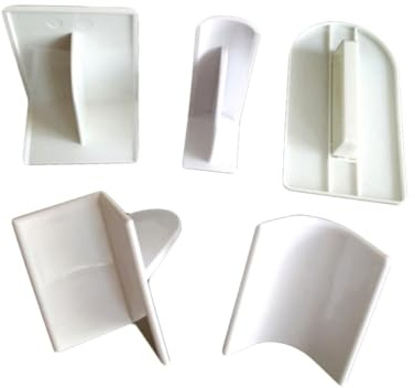 PRETYZOOM 5pièces Grattoir à Pâtisserie Lot de Spatules Lissantes pour Fondant Moules Et Pâtisserie Outils De Décoration Blanc