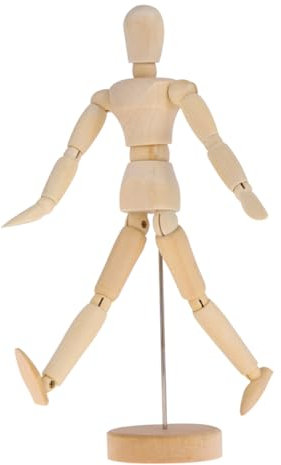 Tofficu 4stücke Teiliges Holz-gliederpuppen Beweglichen Gelenken Langlebige Holzfigur Für Künstler Flexibles Skizziermodell Und Einzigartige Holz Dekoration