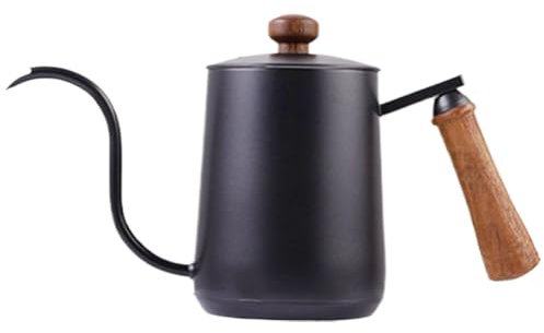 Pour Over Coffee Kettle - Narrow Spout Pour Over Coffee Pots | Stainless Steel Pour Over Hand Drip Kettle Maker Hanging Ear with Lid | 600ml Quick Heating Matte for Coffee, Tea & Water