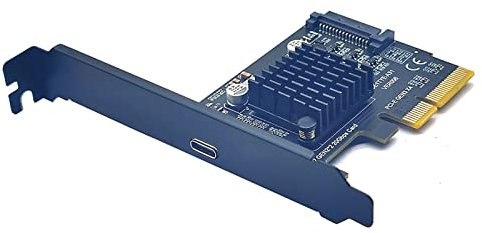 BFLKY Tarjeta adaptadora PCIe a USB 3.2 Gen2 con ancho de banda de 20 Gbps, tarjeta de expansión PCI-Express interna