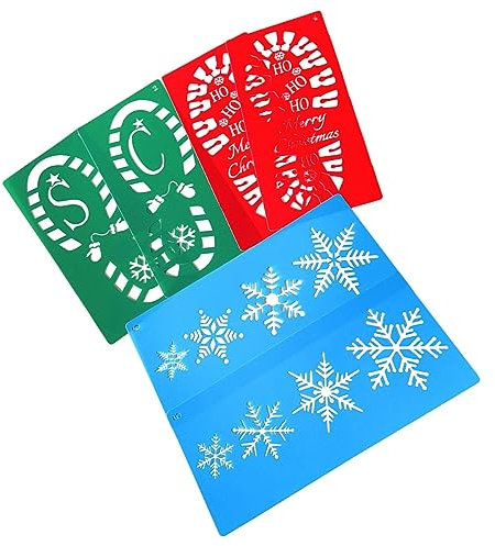 Hohl Zeichnung Werkzeug Weihnachten Schablonen Schnee Schneeflocke Weihnachten Malerei Vorlage
