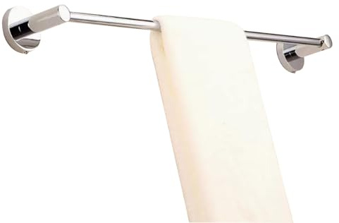 Renmlion Handtuchstange aus Edelstahl – 40cm 50cm 60cm 70cm 80cm runder Handtuchhalter zur Wandmontage – polierte Oberfläche einzelne Stange als Badezimmer- oder Küchenzubehör(70cm)