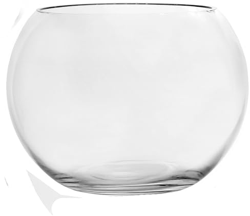 1 x Kugelvase aus Glas - Vase rund in Kugelform - Tischvase rund Ø 23,5 cm