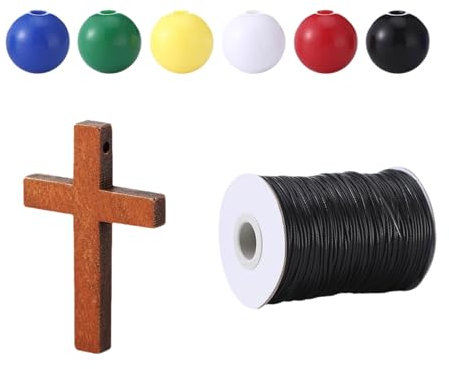 LIbgiubhy Plan Der Heilshals Armband Perlen Mit Gewachsten Baumwollfäden Erlangen Halskette Making Kits
