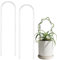 Lot de 2 treillis épais en acrylique en forme de U pour plantes d'intérieur, petit treillis transparent pour plantes en pot, plantes grimpantes, accessoire de jardin pour pothos hoya treillis