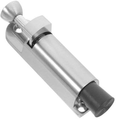Angoily Zinc Alloy Spring Loaded Door Latch for Double Doors Floor Mounted Door Bolt Hardware Easy Operation Secure Door Stopper for Home Office Store