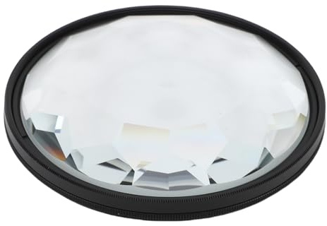 Gugxiom Handheld Subtiler Kaleidoskopfilter, 98% Transmission Kaleidoskop Glassprisma mit Optischem Glas für Kreative Fotografie -Effekte und Bokeh -Kontrolle (72MM)