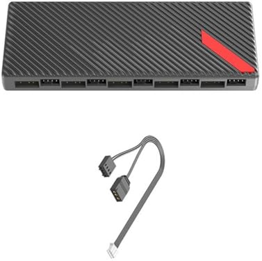 PURPLELILY ARGB und 5V/3PIN Gehäuselüfter Netzteil Kabel Splitter & Splitter für PC-Zubehör ARGB PWM für PC