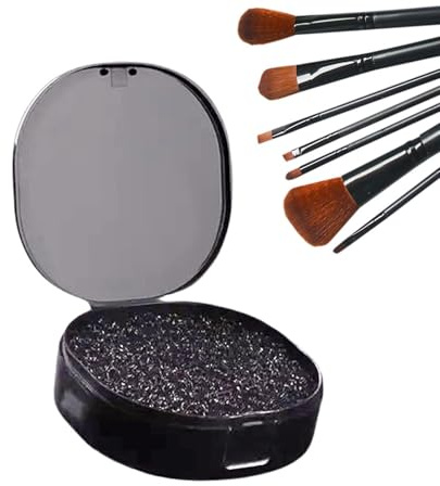 Limpiador De Brochas De Maquillaje Esponja De Limpieza En Seco Rapida Y