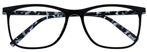 Opulize Unisex Opulize Arc 2 Stück Große Distanzbrillen Kurzsichtigkeit Schwarz Herren Damen Mm 66 1 Arc Distanzgläser, 2 Stück (1er Pack)