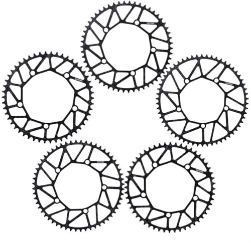 VGEBY Fahrrad Kettenblatt, 130BCD Schmale Breite Z?hne Kurbel 5 Loch Single Disc Kettenbl?tter (58T)