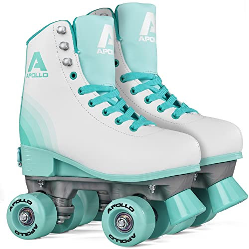 Apollo Disco Roller, Classic Roller | Rollschuhe für Kinder und Erwachsene | größenverstellbare Quad-Skates, 3 Größen, verstellbar von 31 bis 42 | Rollschuhe Damen in schicken Designs