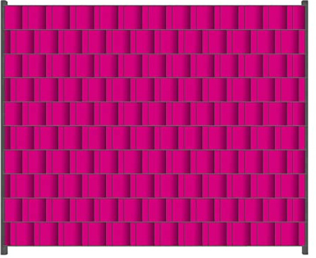 Wallario Zaun Sichtschutz Windschutz für EIN- und Doppelstabmattenzäune in der Größe Breite 2,50m x Höhe 2,00m, Motiv: Pink